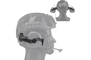 AQ ZXDC Accessori per Cuffie con Adattatore per Guida Arc, Guide Laterali Ops-Core, Supporto per Cuffie con Montaggio Laterale, per Cuffie Tattiche Earmor E AQzxdc