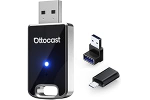 ‎OTTOCAST Ottocast Mini Edge 2025 ulepszony, bezprzewodowy adapter CarPlay & Android Auto 2 w 1 dla iOS 10+ i Android 11+, obsługa wielu użytkowników, zamienia przewodowe CarPlay/Android Auto na bezprzewodowe