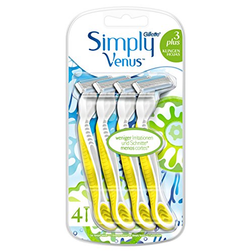 Gillette Simply Venus 3 Plus Disposable Razors x 4