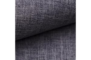 TAPHICEROS Tessuti Per Tappezzeria, Grigio Scuro 500cm x 148cm, Tessuto Decorativo Materiale Di Rivestimento, Stoffa Al Metro Arredamento Per Tende Divano Sedia Cuscino Fai Da Te Tovaglie Poltrona
