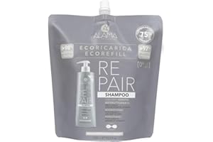 A ALAMA professional Eco Refill Repair Szampon Odnawiający Do Włosów Wężkich I Skręconych, Szary