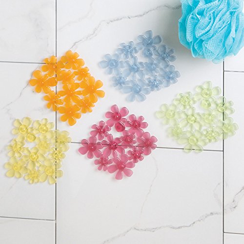 InterDesign 30429EU Blumz Tub Treadz, 6-er Set, farbig sortiert - 6