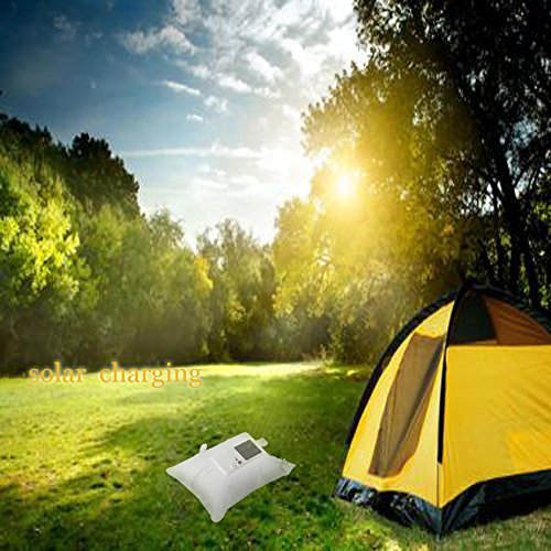 SOLMORE Camping Laterne Campinglampe Aufblasbare Solarlaterne LED Solarbetriebene Zeltlampe Hängelampe Campingleuchte Solarlicht Wasserdichte (IPX7 Wasserdicht +TPU Umweltschutzmaterial) Lampe für Indoor&Outdoor Garten Wandern Reisen - 3