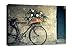 Produktbild Vintage Fahrrad Blumen Frankreich Leinwand Wand Art, 44X26"(112X66)CM