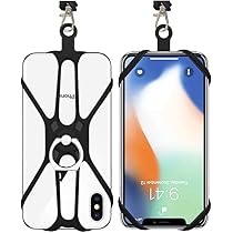 OneFlow Twist Case Custodia Con Tracolla Per Nokia 2.2, Silicone Trasparente Con Cinturino Regolabile E Intercambiabile, Protezione 360°, Grigio E Bianco