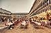 Produktbild Alu-Dibond-Bild 140 x 90 cm: "VENICE, ITALY - MAR 23, 2014: Tourists enjoy cafe in Piazza San", Bild auf Alu-Dibond