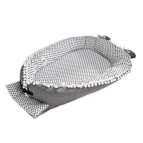 Preisvergleich Produktbild Neugeborenen Baby Faltbare Badewanne Pad Druck Bionisches Bett Das Abnehmbares Waschbares Tragbares Baby-Bett-Multifunktionsreise Krippe Faltet Im Herbst Und Winter Warm Mehrere Stile,iStary