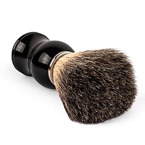 QSHAVE 100% Best Original Pure Badger Hair Shaving Brush Handmade. Resin Handle. Perfect for Wet Shave, Safety Razor… - Image 3