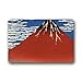 Produktbild Xdevrbk Red Fuji Mountain Hokusai Custom Outdoor/Indoor Doormat Personalized Design Machine Wahable Neoprene Rubber Doormat