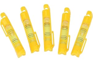 Jimfoty Mini nivelador de Hilo de Burbujas, Nivel de Hilo para Colgar en línea, con Ganchos Moldeados para plomería de albañilería