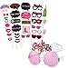 Price comparison product image Kyerivs Hen Party Accessories Bride To Be Glasses with 30 PCS Photo Booth Props for Hen Do Party or Stag Night Game