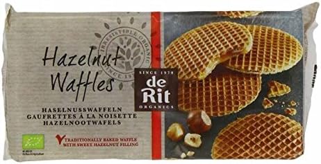 De Rit Organic Hazelnut Waffles 175g