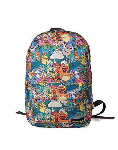 Bioworld POKEMON all over imprimer des caractères sac à dos Sac à dos, 45 cm, 15 litres, multicolore (multicolore)