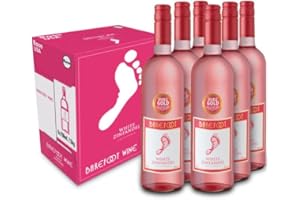 Barefoot White Zinfandel, Californian Rosé Wine, 6x 750ml bottles