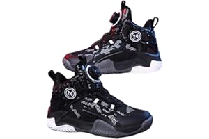 MEIJU Mateju Chaussure Basketball pour Garçon, Chaussure de Basketball Garçon Hautes, Chaussures de Basket-Ball pour Fille, 31-40 Sneakers Confortables pour Petit Enfant/Grand Enfant