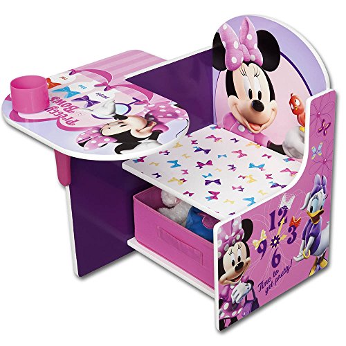 Disney Children's Desk/Table – Sit And Play Desk Children's Times Table with Designs Available, Minnie Mouse, 44x 30