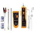 COOLCOLD Lan Tester with Wire Tracker, Tester, Cable Tracker, RJ11 RJ45 Line Finder Cable Tester for Network LAN Ethernet Cable Collation, Phone Telephone Line Tester with 2X 9V Batteries(Multicolor)