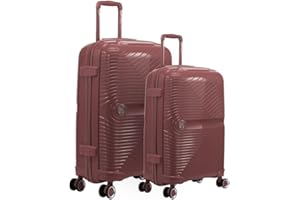 GYL Signature Set de 2 Valises – Moyenne + Grande, Bagages Rigides Légers 100% Polypropylène avec Serrure TSA, roulettes Pivotantes et Poignée Ergonomique – Or Rose