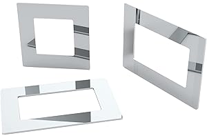 PLEXICO Double/Single Socket Switch Surround/Acrylic Finger Plate (Double, Mirror)