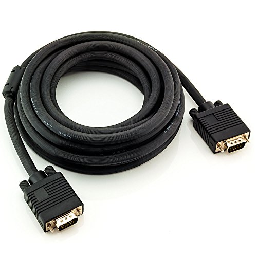 Zanasta 5m VGA Kabel 15 polig (Full HD 3D 1080p) Monitorkabel vergoldete Stecker - 2