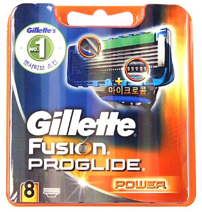 8 Gillette Fusion Proglide Power blades up to 26 weeks shaving 100% Genuine(Imported)
