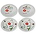 Produktbild Retsch Arzberg Pizzateller 'Pomodoro & Spezia' Ø 30cm, Porzellan, weiß, 4-teilig (1 Set)