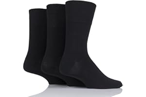 ZRWASKA® Women's Diabetic Socks Oedema friendly Wide Honey Comb top soft cuff Ankle Non-Elastic for Swollen feet Legs Non-Binding Circulatory Sock 3 Pack Size 4-7