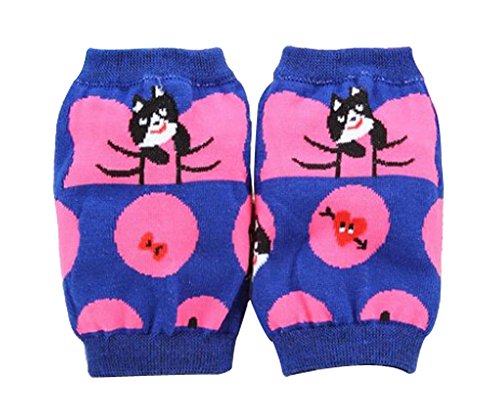 2 Pairs Catoon Toddler Knee And Elbow Pads Kids Knee Pads PURPLE