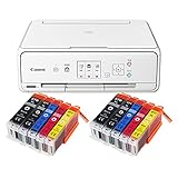A4-Druckgeschwindigkeit (Dokumente) in ISO-Seiten/Min. (ca.): 12,6 ISO-Seiten/Min. S/W 9,0 ISO-Seiten/Min. Farbe, Druck-Auflösung in dpi: 4800x1200