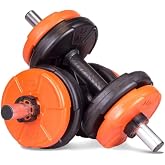 ECG 11 Kg Dambıl Seti Turuncu-Siyah 6 in 1 Fitness Set