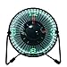 Produktbild VOTOVCOM Neue Heiße USB LED Uhr Mini Fan Mit Echtzeit Temperaturanzeige Desktop 360 Lüfter für Home Office QJY99,Black