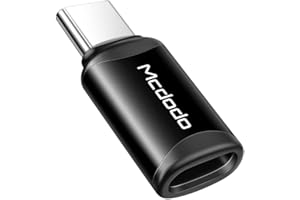 Mcdodo Lightning to USB C Adattatore Adattatore connettore iOS a USB tipo C maschio per iPhone Compatibile con Lightning Supporta la ricarica rapida e la sincronizzazione
