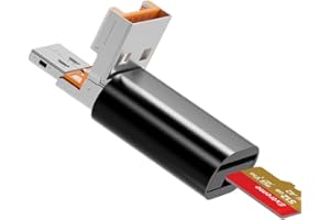 Czytnik Kart Micro SD, Czytnik Kart USB C na SD, Czytnik Kart Pamięci TF 2 w 1 USB i Typu-C, Mepsies Czytnik Kart USB OTG do Laptopów, MacBooków, Telefonów Samsung Galaxy i innych, Czarny