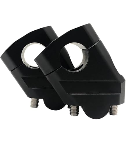 Rehausseurs De Guidon Pour Triumph Speed 400 / Scrambler 400X (2024+) - Hauteur +30mm, Recul -20mm, Aluminium Noir