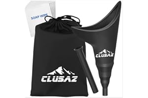 CLUSAZ Urinario Portatil Mujer, Femenino Orinal Portatil, Camping Accesorios para Las Mujeres, para Baño Público, Coche, Camper, Camping, Furgoneta, Viaje
