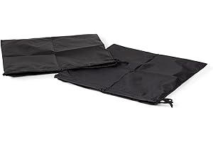 Compactor Travel Drawstring Shoe Bag, Polyester, Black, 35.0 x 35.0 x 0.2 cm
