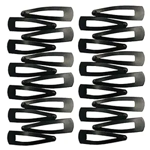 INDIFOX TIK TAK 24PCS/Pack New Simple Black Hair Clips Girls Hairpins BB Clips Barrettes Headbands For Womens Hairgrips Hair Accessories (Pack of 24)