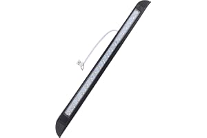 Akozon RV LED Markis Veranda Ljus Cool White Utility Light Armatur för Lastbil Trailer Camping Car (Svart med switch)
