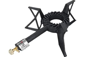 NJ THE RIGHT CHOICE NJ GB-10 Large Gas Boiling Ring Cast Iron Tripod 8kW Burner Restaurant Catering