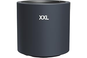 ‎MELTOM MELTOM Blumenkübel Blumentopf mit Herausnehmbaren Einsatz Rund Frostbeständiger Modern Matt (Anthrazit, XXL)