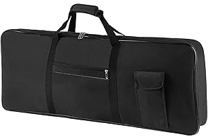 Dickly Wasserdichter Koffer für 76-Tasten-Keyboards, 120 x 40 x 13 cm, mit Tasche, tragbare Gigbag für elektrische Keyboards und Klaviere für Musikstudios, Konzertmusikstudio, Reisekonzerte