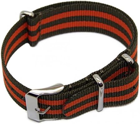 NATO20.6 Nato Watch Strap 20mm, Stainless Steel Buckle/Extra Long 283mm XL 20.6