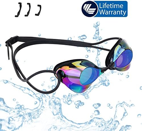 Swimming-goggles-swim-glasses-adult-kids-boys-girls Mens Women Ladies Childrens Junior Age 5 6 12 8 10 9 11 14 Uv Waterproof Silicone Childs Small VETOKY (black)