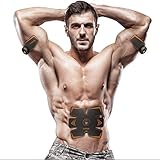 【Smart EMS Fitness】 Entrenador de abdominales para entrenamiento muscular y adelgazamiento corporal. Este entrenador muscular puede ayudar a tensar y fortalecer sus músculos, puede obtener una mejor figura corporal después del uso consecutivo de tóner abdominal durante aproximadamente 2 meses