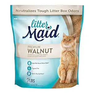 LitterMaid Premium Walnut Clumping Litter 9 Pounds