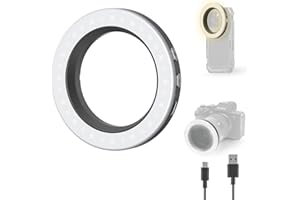 SMALLRIG Vibe P30 67mm Ring LED Videoleuchte, Zweifarbiges Licht in Pulvergröße mit Hohem CRI ≥90, Kompatibel mit 67mm Telefonhalterungen/Hüllen/Objektiven, für die Erstellung von Lnhalten - 4873