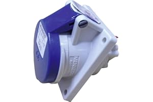 MENNEKES 4 MENNEKES 1632 Elektrokabelverbinder - Kabelverbinder (rechts, blau, weiß, IP44, 1 Stück (S))