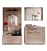 Produktbild trendteam Garderobe Garderobenkombination 4-teiliges Komplett Set Cougar, 207 x 190 x 42 cm in Eiche San Remo Hell Dekor mit viel Stauraum