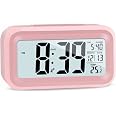 Réveil Digital LCD JOPHEK - Horloge Numérique Avec Température, Date Et Snooze Pour Chambre Ou Voyage