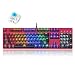 Produktbild Normia Rita Hintergrundbeleuchtungs RGB LED 104-Tasten Verdrahtete klicken Mechanische Spiel Tastatur, 104 mit keinem Konflikt der allen Tasten, Ergonomische Design, Schalter MX Gr¨¹n - Rot